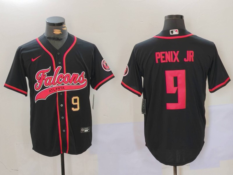 Men 2026 Atlanta Falcons #9 Penix Jr Black Nike Limited NFL Jersey 0815003